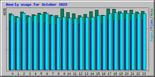 Hourly usage for October 2022